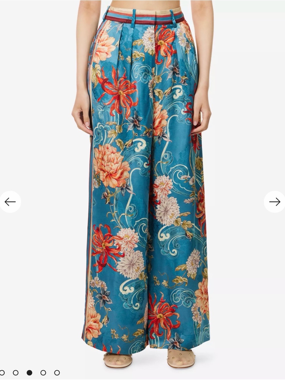 Alemais Fletcher Wide-Leg Satin Pants